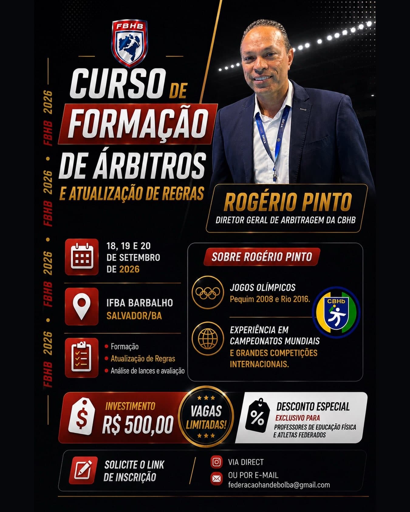 FBHb promove curso de formação de árbitros e atualização de regras em Salvador